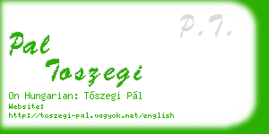 pal toszegi business card